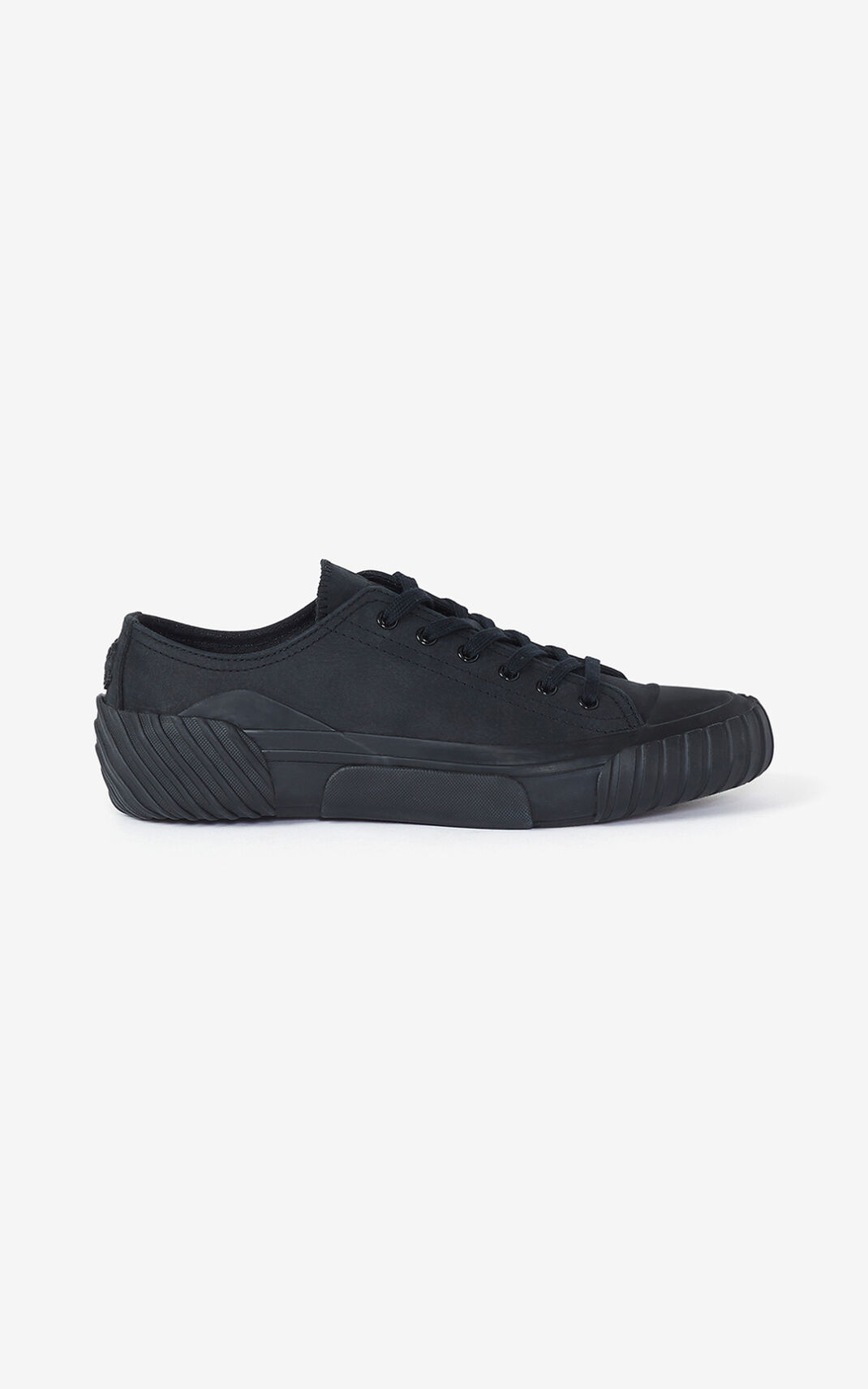 Zapatillas Kenzo Cuero Tiger Crest Hombre Negras GKQ506824